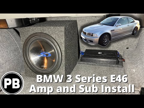 1999 - 2005 BMW 3 Series E46 Amp and Sub Install