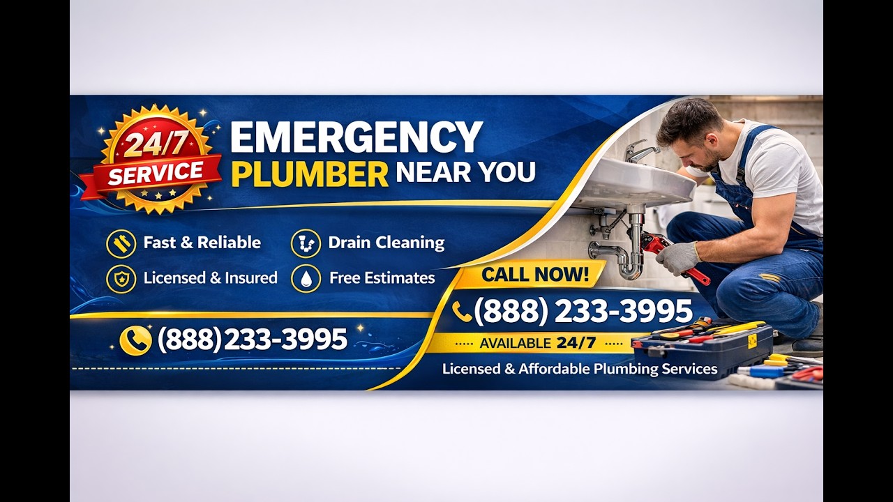Emergency Plumber Near Me USA 24/7!