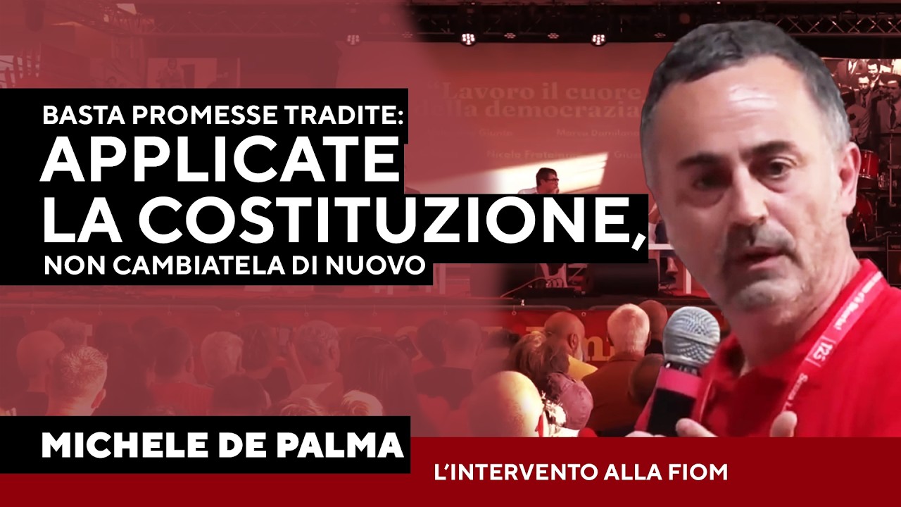 De Palma contro il decreto Sicurezza: “La vera sicurezza è salario e lavoro”