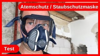Test Schutzmaske / Staubschutzmaske Schutzausrüstung GVS mit Schutzbrille / drywall DIY life hacks