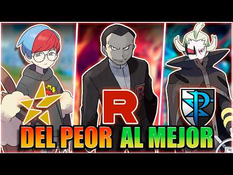¿Cuál es el PEOR y el MEJOR EQUIPO VILLANO de POKEMON?