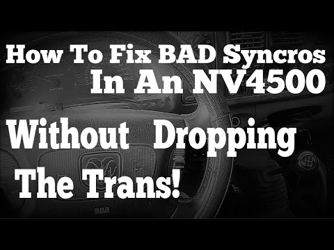 How To Fix A Bad NV4500 Syncros Without Dropping The Trans!
