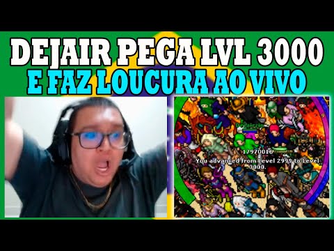 Dejair reaches level 3000 and does crazy things live! 1st level 3000 in Tibia