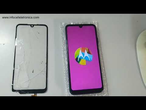 Celular Motorola Moto E6 plus - Troca somente do vidro/touch  frontal (Resultado final)
