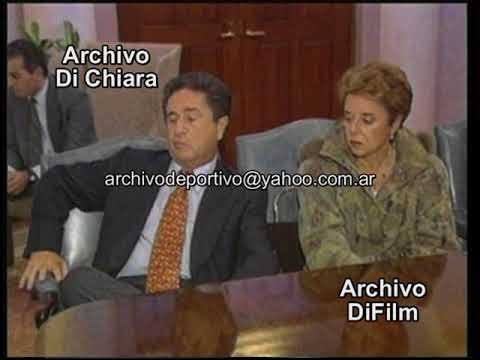 Gobernador Eduardo Duhalde visita los Estados Unidos - DiFilm (1996)