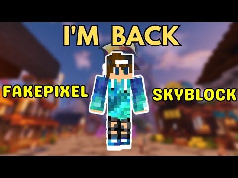 I'M BACK GUYS |FAKEPIXEL SKYBLOCK| HINDI GAMEPLAYS|#fakepixel