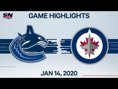 NHLハイライト｜カナックス対ジェッツ - 2020年1月14日 (NHL Highlights | Canucks vs. Jets – Jan. 14, 2020)