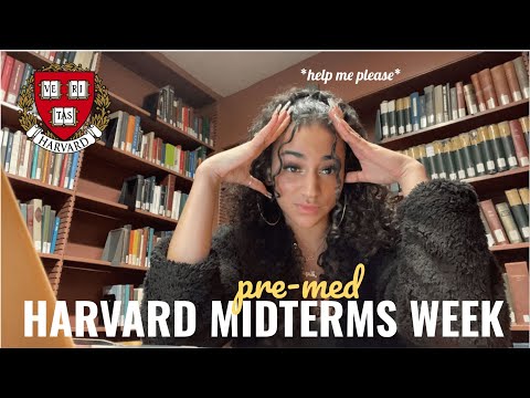 HARVARD MIDTERMS WEEK AS a PREMED student | maya lauren