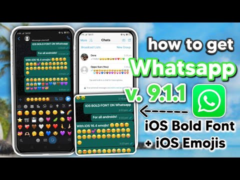 Get iOS MB Whatsapp 9.71.1 (iOS Bold Font + iOS Emojis)