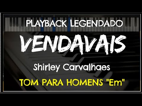 🎤 Vendavais (PLAYBACK LEGENDADO - TOM MASCULINO "Em") Shirley Carvalhaes, by Niel Nascimento