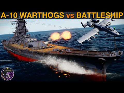 A-10 Warthog Squadron vs WWII IJN Battleship Yamato (WarGames 128) | DCS