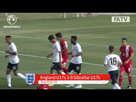 England U17s vs Gibraltar 8-0, UEFA European U17 Championship First Qualifying Round