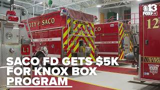 Saco Fire Department unveils new 'Knox Box' program