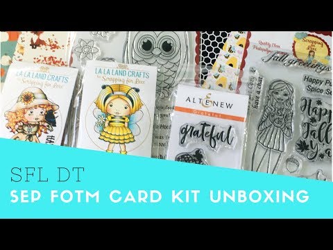 Scrapping For Less | Flavor of the Month Card Kit Unboxing | September 2018