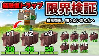【統合版】経験値トラップ、Lv100に到達する方法を徹底検証。装置ぶっ壊れ覚悟の大検証！【マイクラ/PE/Switch/スマホ/PS5】