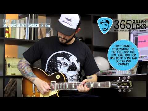 Lick 113/365 - Melodic Blues Launch in Bm | 365 Guitar Licks Project