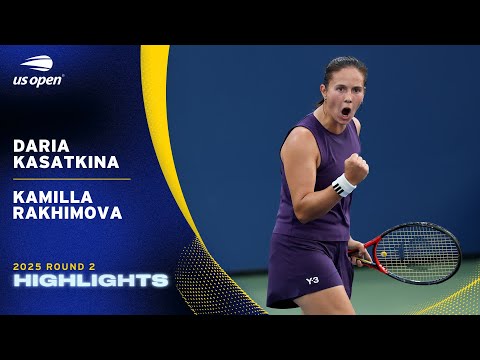 Daria Kasatkina vs. Kamilla Rakhimova Highlights | 2025 US Open Round 2