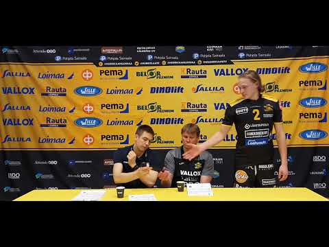 LEHDISTÖTILAISUUS, Hurrikaani-Loimaa - Akaa-Volley 3-0 5.2.2020