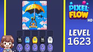 Pixel Flow Level 1623 Solution Walkthrough