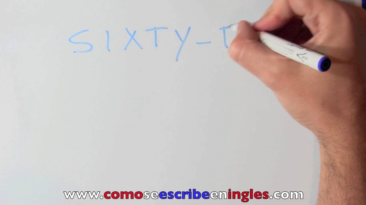 Cómo se escribe 65 en inglés - Número sesenta y cuatro en inglés