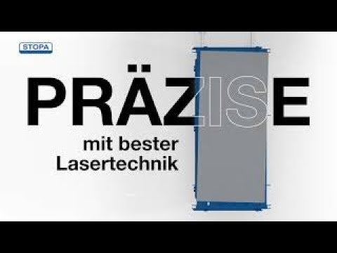 STOPA Wareneingang mit automatischer Blechausrichtung. Sensoren ersetzen mechanische Anschläge.