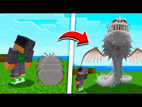 I created the FORBIDDEN ALPHA DRAGON in Minecraft