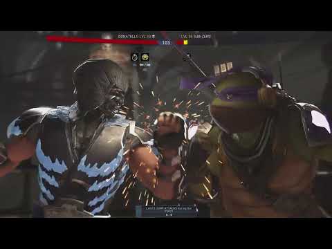 Injustice 2 TMNT Donatello vs Sub-zero [Boss Battle]