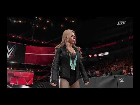 WWE 2K19 Liv Morgan & Qween Sharmell Vs Allie & Ariel
