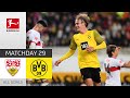 Brandt On Fire with Haaland Assist | VfB Stuttgart - Borussia Dortmund 0-2 | All Goals | Matchday 29