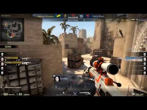 FaZe GuardiaN Outplay Clutch vs Na'Vi on Mirage / Boston Major 2018