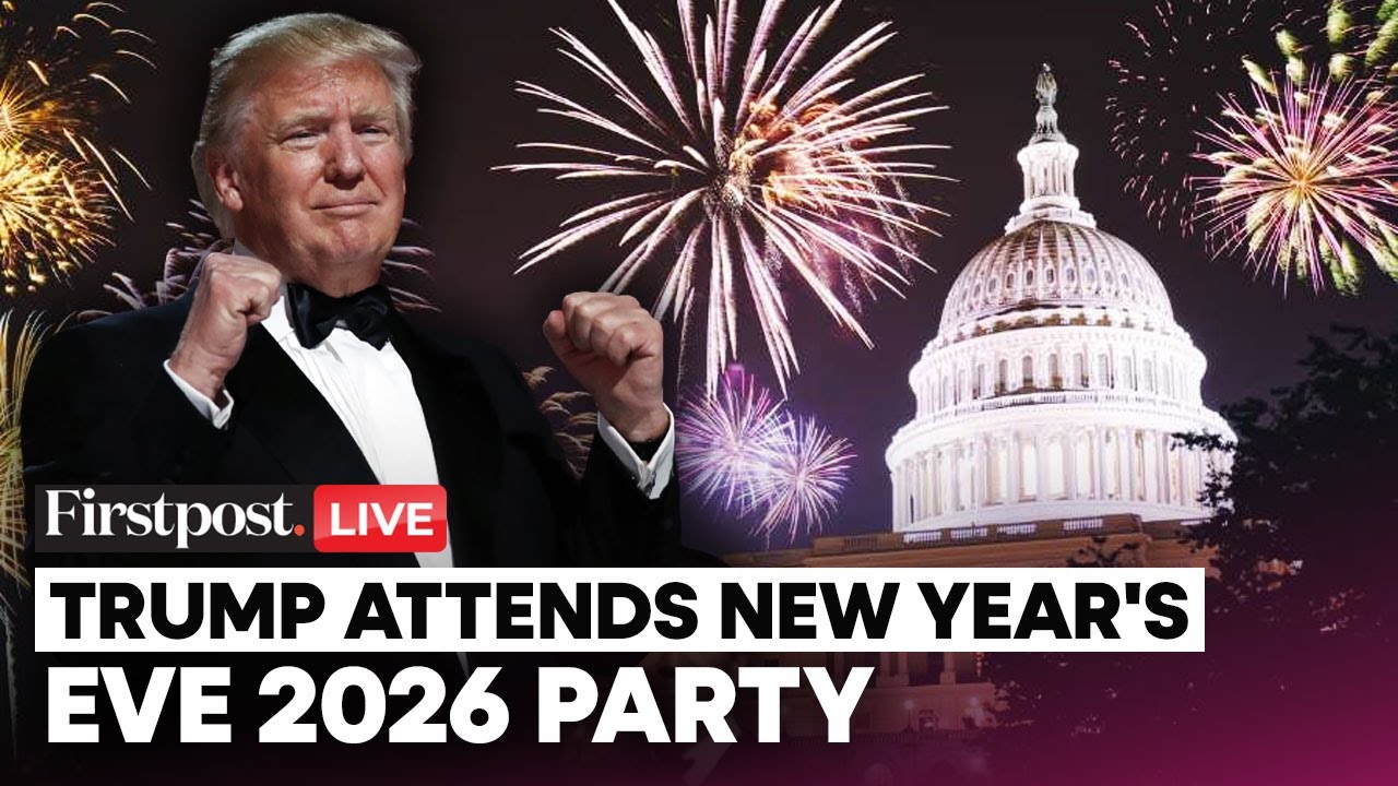 Trump LIVE on New Year 2026: Donald Trump Attends New Year Party | Firstpost