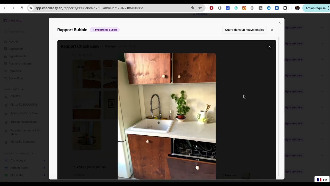Analyser un rapport Check Easy