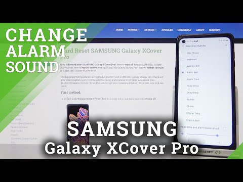 Check Out Default Alarm Tones on Samsung Galaxy XCover Pro - Alarm Tones Options