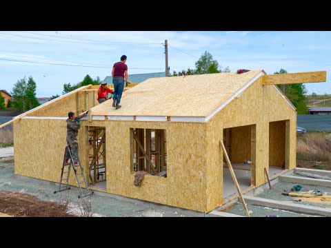 German House in 5 Days. Full Construction Process