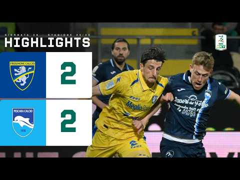 Frosinone-Pescara 2-2 | I CIOCIARI la riprendono nei minuti finali | HIGHLIGHTS Serie BKT