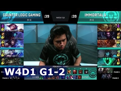 Immortals vs CLG | Game 2 S7 NA LCS Summer 2017 Week 4 Day 1 | IMT vs CLG G2 W4D1