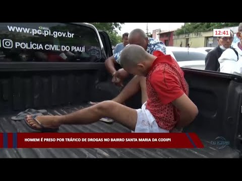 Homem é preso por tráfico de drogas no bairro Santa Maria da Codipi 26 01 2023
