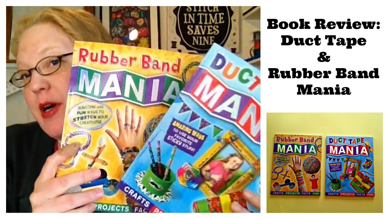 Dollar Store Crafts: Book Review: Duct Tape Mania and Rubber Band Mania