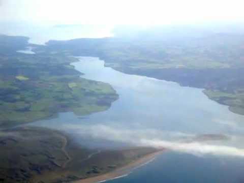 The Menai Straits from 10,000 feet - looking eastwards