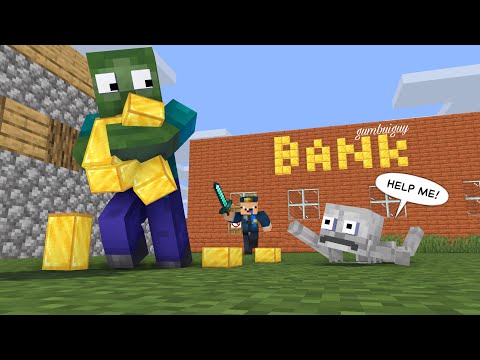 BANK ROBBERY CHALLENGE - Minecraft Animation