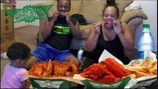 Wing Stop Mukbang With Philip 🍗 | Smacking | Burping | We In This | ( Pregnant style )