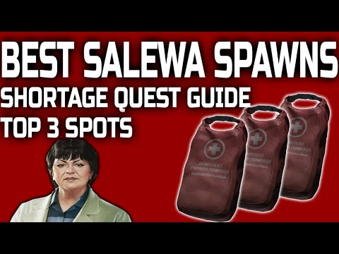 Shortage Therapist Quest Guide 12.12.30 - BEST Salewa Spawns - Escape from Tarkov Quest Guide