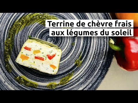 Terrine de chèvre frais aux légumes du soleil