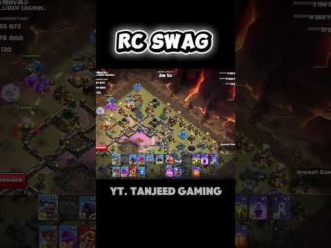 RC SWAG LIVE War with Fireball Meteor Golem Army Combo