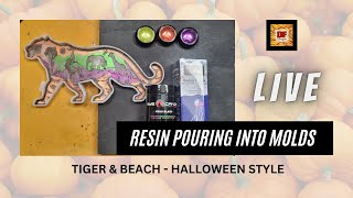 Tiger & Beach Halloween Episode | Plus A Giveaway | Resin Art | Epoxy Resin Art