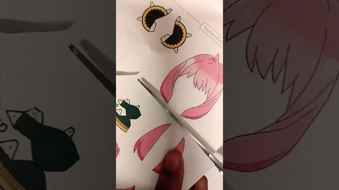 Diy paper craft diy ANYA FORGER  #anya  #spyxfamily #anime #diy #diypapercraft #craft #skcraftzone