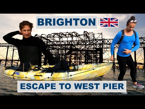 SPEARFISHING in Brighton, England - Escape to West Pier