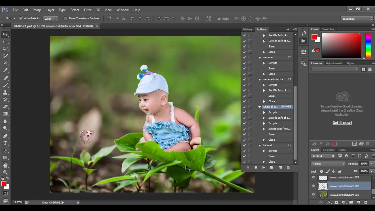 Newborn PSD layered template 25