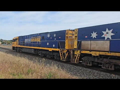 1PM5 PN "Linfox Express" (NR17, NR100), Perth to Melbourne, 1615, 6/11/24, Stawell VIC