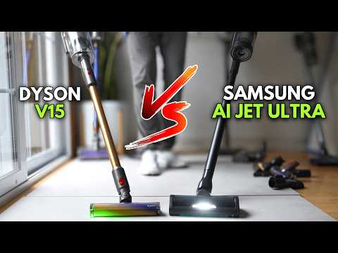 SAMSUNG Bespoke AI Jet Ultra vs DYSON V15 – Which is a Better Cordless Vac?